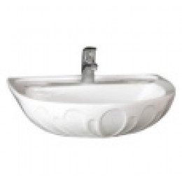 Умывальник Лотос бел. 580* 500 ( пьед. Вест)