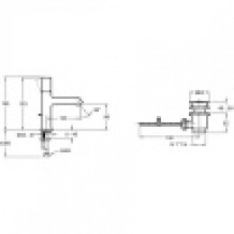 E24323-CP RIVOLI Cмеситель для раковины с донным клапаном в комплекте, хром