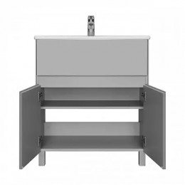 Форест 75 Тумба Туманный серый (БЕЗ УМЫВАЛЬНИКА ЭЛИНА 75)