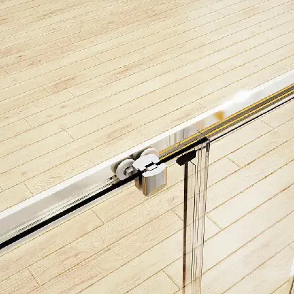 AZ-362K2-170-CH-CL Душевое ограждение TOKYO DRO-170х195-CH-CL, прозрачное стекло 6 мм, профиль хром