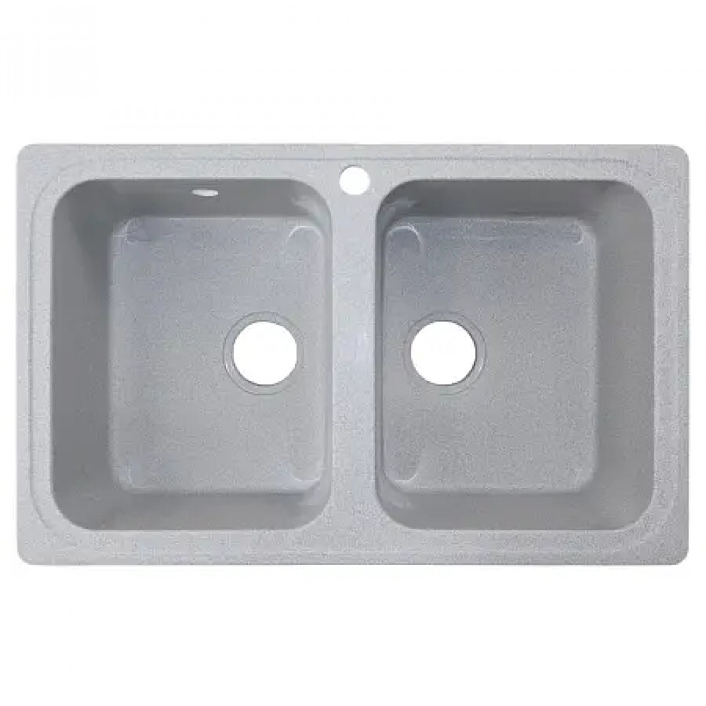 AZARIO кухонная мойка Alba (780x490x190) Серая (сифон)