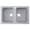 AZARIO кухонная мойка Alba (780x490x190) Серая (сифон)