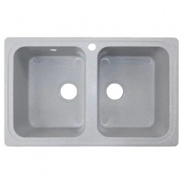 AZARIO кухонная мойка Alba (780x490x190) Серая (сифон)