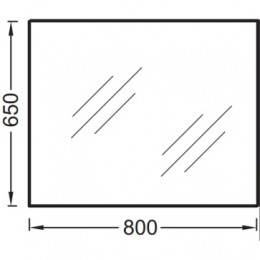 EB1098-RU OLA Зеркало, 80 см, Без отделки