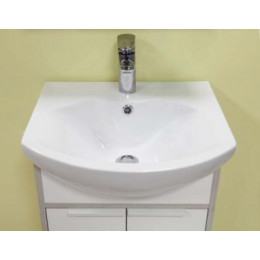 РИКО 50 Тумба (Белый Ясень/Фабрик)(БЕЗ УМЫВАЛЬНИКА SMILE-50)