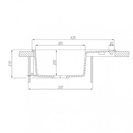 Кухонная Мойка Делия 65 (Серая)NEW