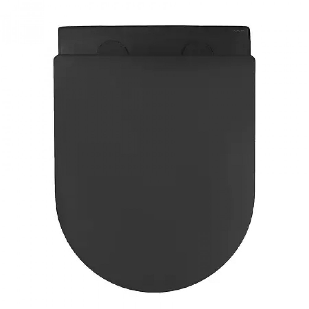 Ines Black унитаз подвесной, с функцией Торнадо, с сиденьем дюропласт, микролифт (1 место)