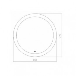 AZARIO зеркало Перла d770 (круглое) сенсор выкл