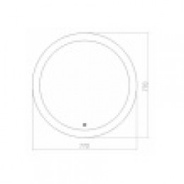 AZARIO зеркало Перла d770 (круглое) сенсор выкл