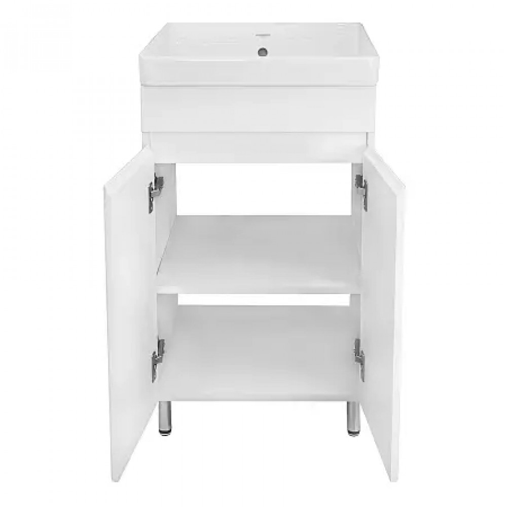 Комплект Тумба Эстима 50Н напольная с раковиной Monte 50