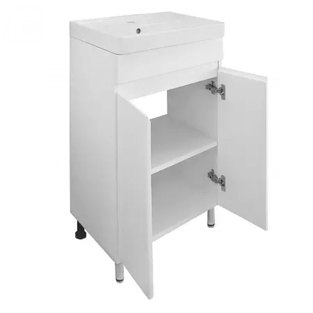 Комплект Тумба Эстима 50Н напольная с раковиной Monte 50