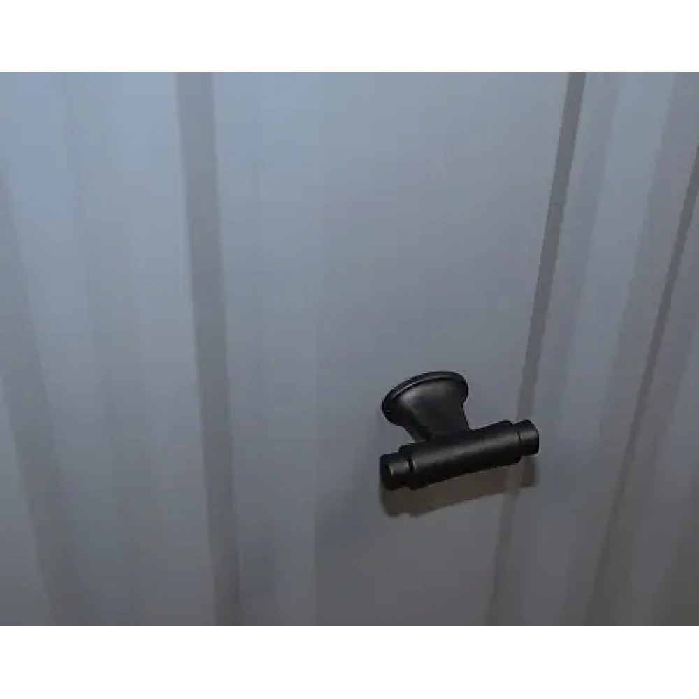 Пенал LAURA подвесной МАТОВЫЙ СЕРЫЙ правый ручка ЧЕРНЫЙ (390*1340*300)