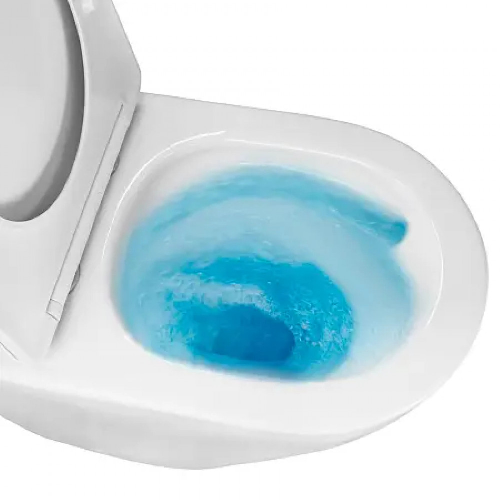 Azario LEVITA  AZ-2903T напольный безободковый унитаз в комплекте с бачком и сидением микролифт и арматурой 630*385*815mm