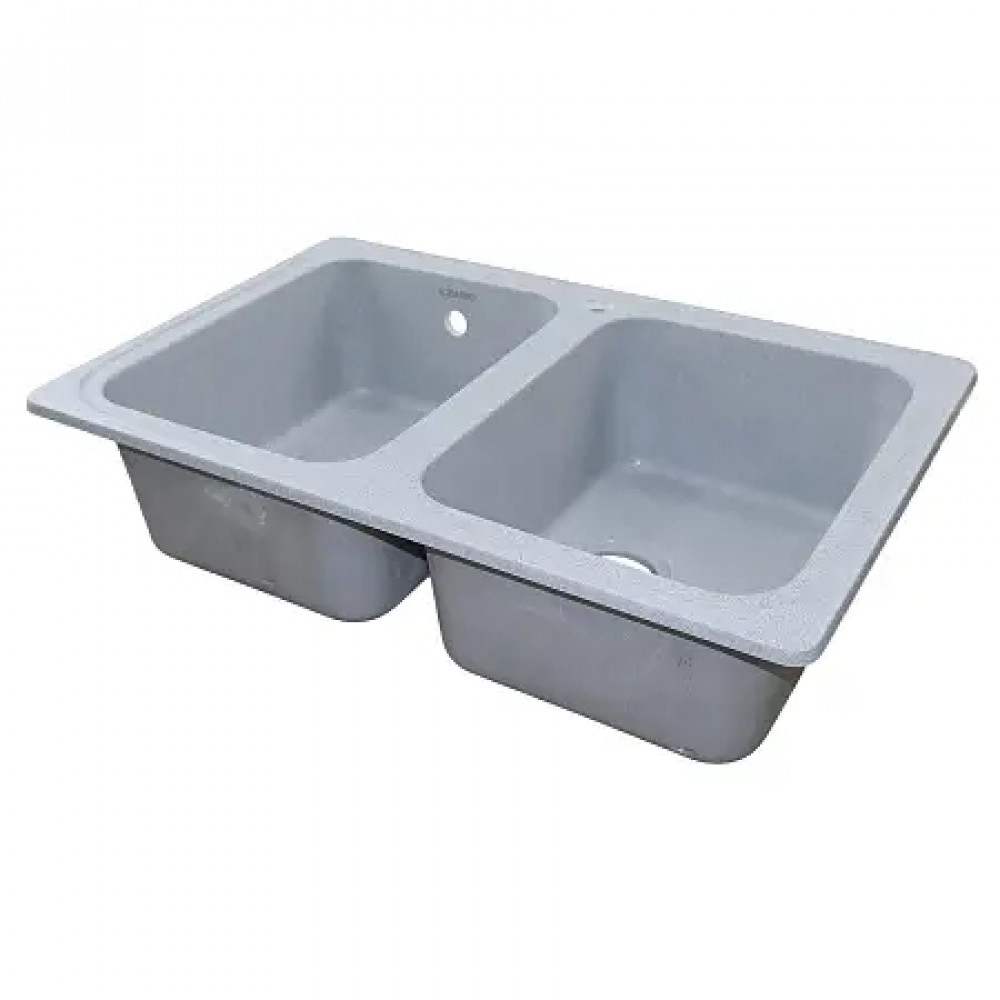 AZARIO кухонная мойка Alba (780x490x190) Серая (сифон)