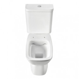 Унитаз-компакт безободковый "Нео" rimless (стандарт: 2-реж., дюро, метал крепеж, softclose, тонкое)