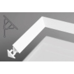 Универсальная декоративная планка 10/2000 белая