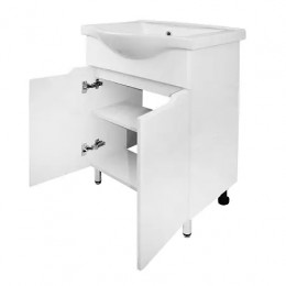 Комплект тумба Палермо 55Н напольная с раковиной Basic 55