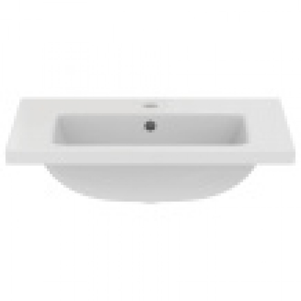 Ideal Standard i.life S Vanity раковина 61x39 см с отверстием под смеситель, с отверстием перелива, без крепежа. Узкая проекция - 38,5 см. Для монтажа