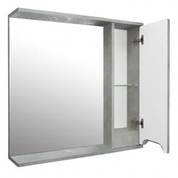 Зеркало-шкаф Florena 80 (600*800*135) правый Светлый Бетон