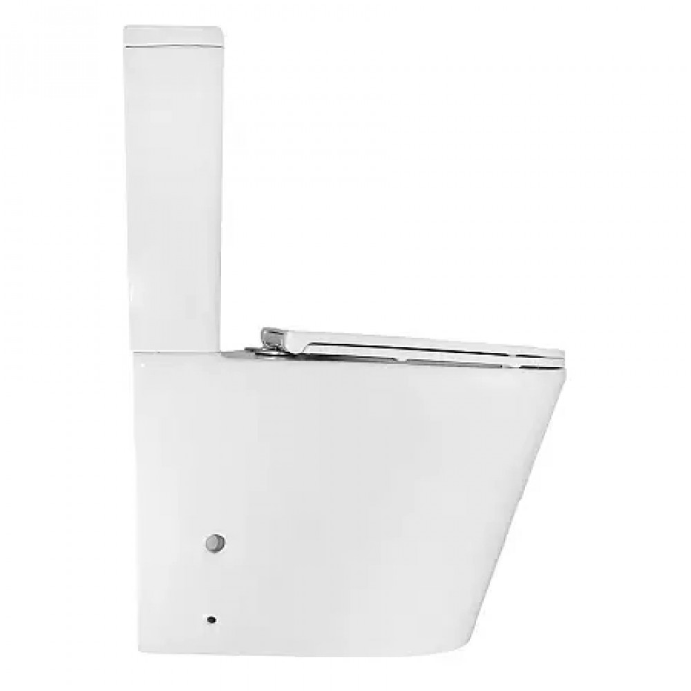 Azario Margo Унитаз напольный ТОРНАДО  с сиденьем микролифт 670*390*850 мм (2 МЕСТА)