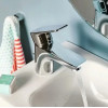 KLUDI PURE&SOLID Однорычажный смеситель на умывальник 100, c донным клапаном, арт. 342900575
