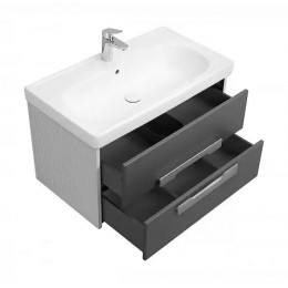 Ар-Деко 85/2 Тумба-умывальник Серый Кобальт БЕЗ Раковины Нео Классик 85