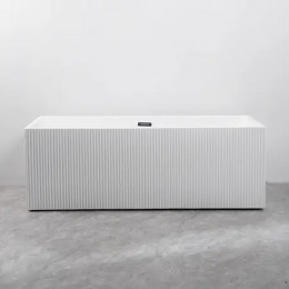 KATRINA Ванна акриловая пристенная  в комплекте с сифоном и металлической рамой 1500x750x580 мм