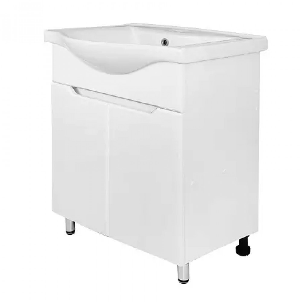 Комплект тумба Палермо 60Н напольная с раковиной Basic 60