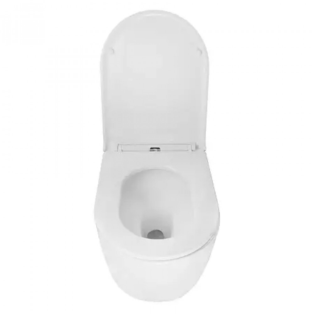 AZ-5102T-WHT NATA Унитаз подвесной с системой смыва Tornado в комплекте с быстросъемным сиденьем микролифт, дюропласт 515*360*350mm