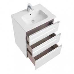 THE GAP Модуль д/раковины 600 мм, 3 ящика, белый глянец (подходит раковина Gap и Victoria Unik) стар. 7.8575.5.280.6