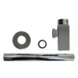 Сифон без выпуска для умывальника G 1 1/4 латунь, квадрат, ХРОМ, блистер. AZARIO, AZ-109-CHR