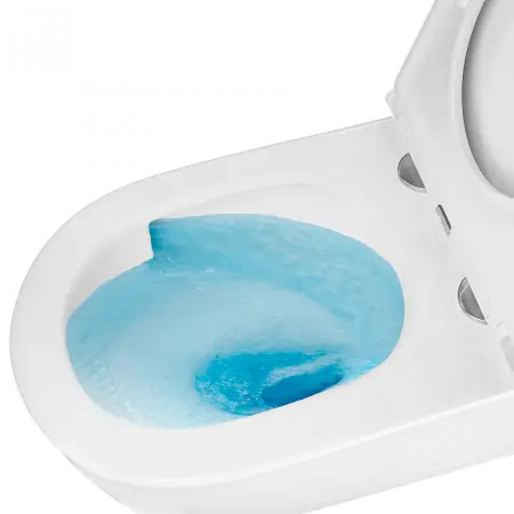 AZ-5102T-WHT NATA Унитаз подвесной с системой смыва Tornado в комплекте с быстросъемным сиденьем микролифт, дюропласт 515*360*350mm