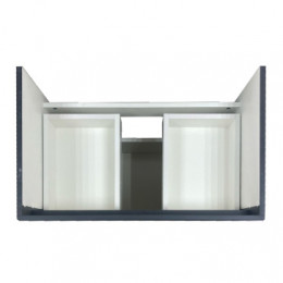 Комплект Тумба Эстима 70/2Н напольная с раковиной Астория 70 Графит