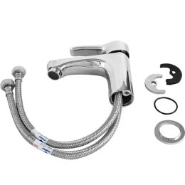 BA409AA MELOY Смеситель для умывальника без донного клапана, система облегченного монтажа EasyFix, литой излив 115 мм