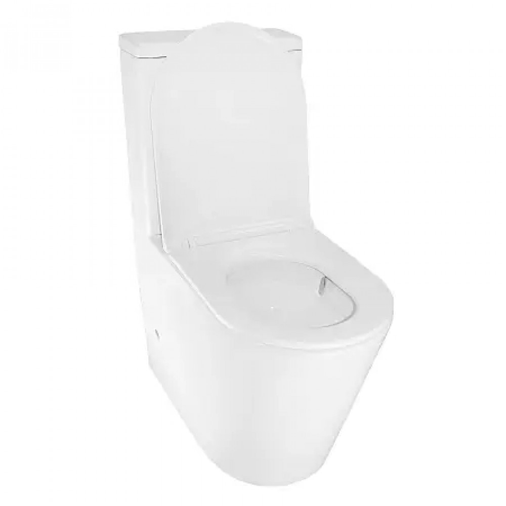 Azario Margo Унитаз напольный ТОРНАДО  с сиденьем микролифт 670*390*850 мм (2 МЕСТА)