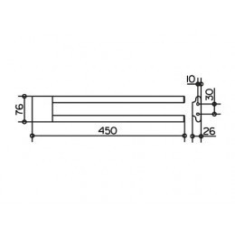 11518 010000 Edition 400 Полотенцедержатель двойной
