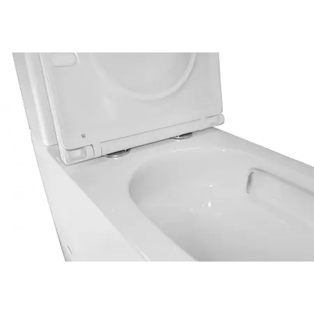 Azario Margo Унитаз напольный ТОРНАДО  с сиденьем микролифт 670*390*850 мм (2 МЕСТА)