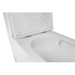 Azario Margo Унитаз напольный ТОРНАДО  с сиденьем микролифт 670*390*850 мм (2 МЕСТА)