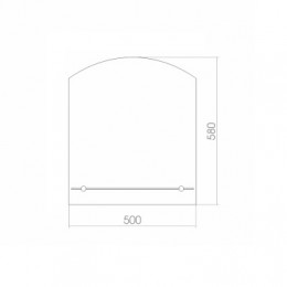 LORANTO зеркало Шанс 500х580мм с полкой