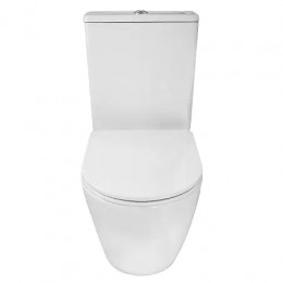 Azario LEVITA  AZ-2903T напольный безободковый унитаз в комплекте с бачком и сидением микролифт и арматурой 630*385*815mm