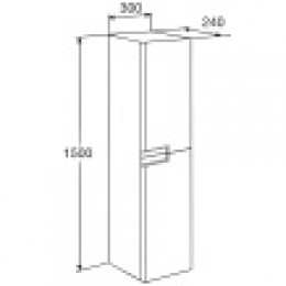 VICTORIA NORD Шкаф-колонна, Ice Edition