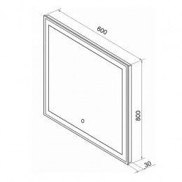 Loranto зеркало Фиона 60х80 сенсор выкл (новый прочий)