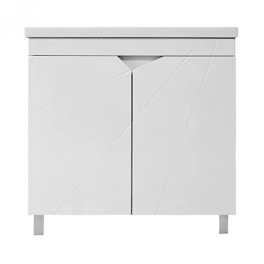 Комплект Loranto Оптимум - Тумба 80 см напольная С РАКОВИНОЙ Monte NEO 805x475x215