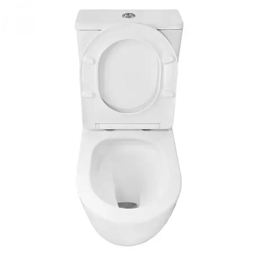 Azario LEVITA  AZ-2903T напольный безободковый унитаз в комплекте с бачком и сидением микролифт и арматурой 630*385*815mm