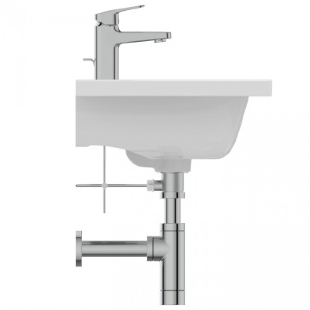 Ideal Standard i.life S Vanity раковина 61x39 см с отверстием под смеситель, с отверстием перелива, без крепежа. Узкая проекция - 38,5 см. Для монтажа