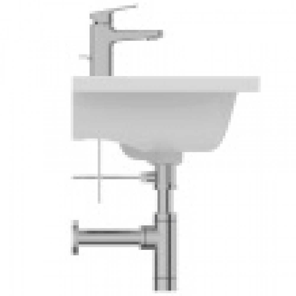 Ideal Standard i.life S Vanity раковина 61x39 см с отверстием под смеситель, с отверстием перелива, без крепежа. Узкая проекция - 38,5 см. Для монтажа
