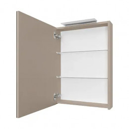 OLETA Шкаф зеркальный 500мм левый, капучино матовый