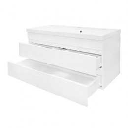 Комплект Тумба Эстима 100/2 подвесная с раковиной Астория 100