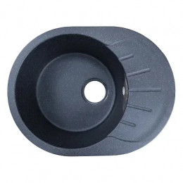 AZARIO кухонная мойка Canto (570x440x190) Чёрная (сифон)