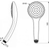 B9402XG IDEALRAIN SOFT M1 Легкоочищаемая (резиновые форсунки) 1-функциональная душевая лейка